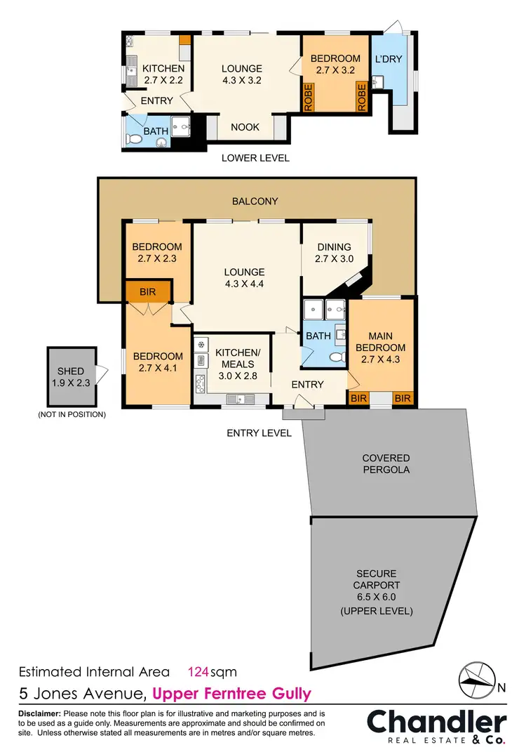 Floorplan of Homely house listing, 5 Jones Avenue, Upper Ferntree Gully VIC 3156