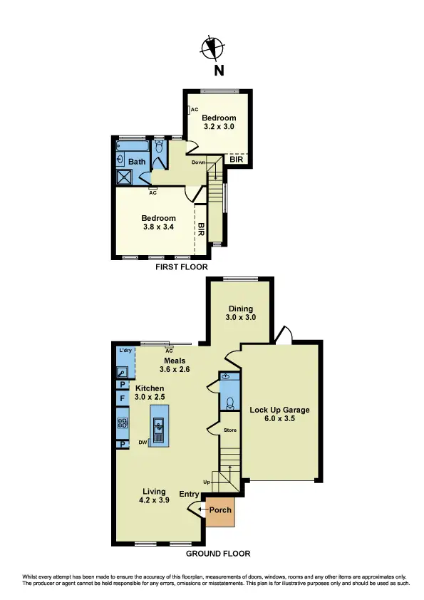 Floorplan of Homely townhouse listing, 3/37 Hargreaves Crescent, Braybrook VIC 3019
