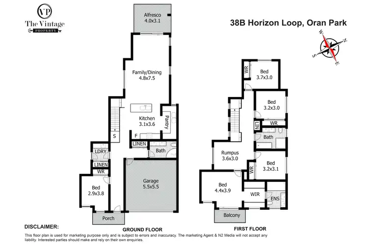 Floorplan of Homely house listing, 38B Horizon Loop, Oran Park NSW 2570