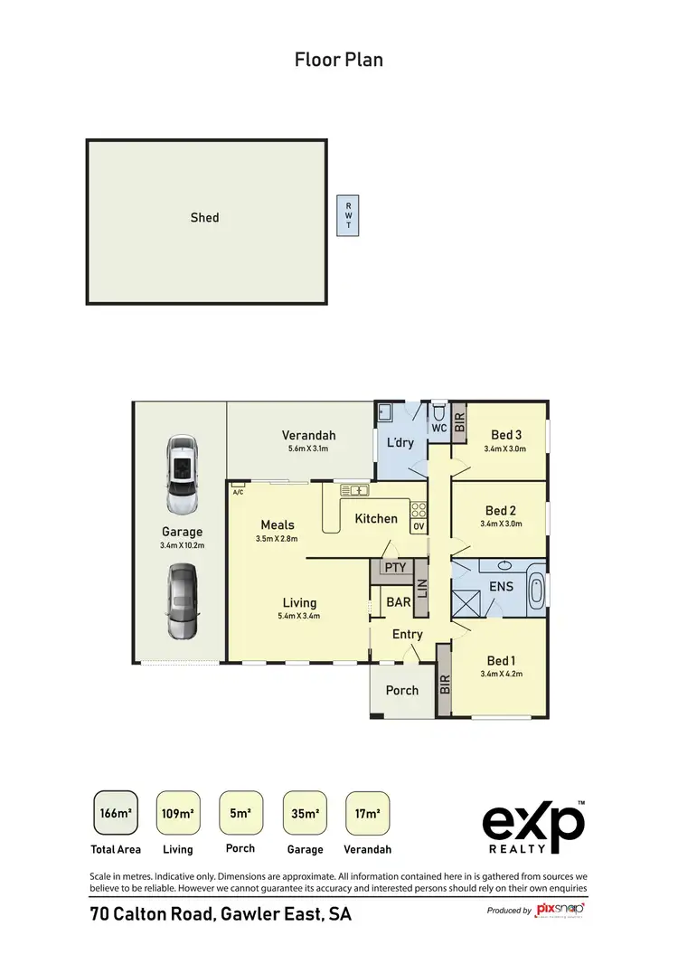 Floorplan of Homely house listing, 70 Calton Road, Gawler East SA 5118