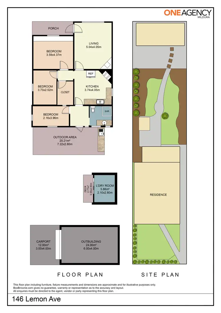 Floorplan of Homely house listing, 146 Lemon Avenue, Mildura VIC 3500