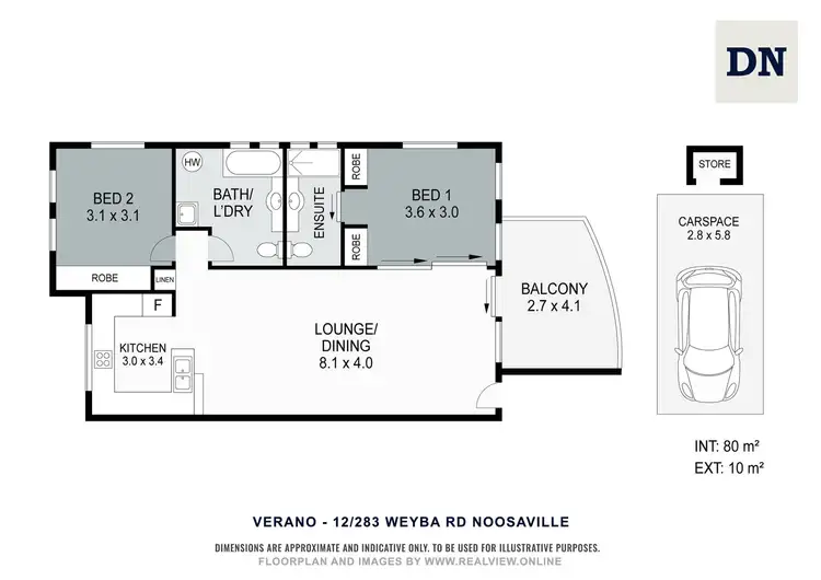 Floorplan of Homely apartment listing, 12/283-285 Weyba Road, Noosaville QLD 4566