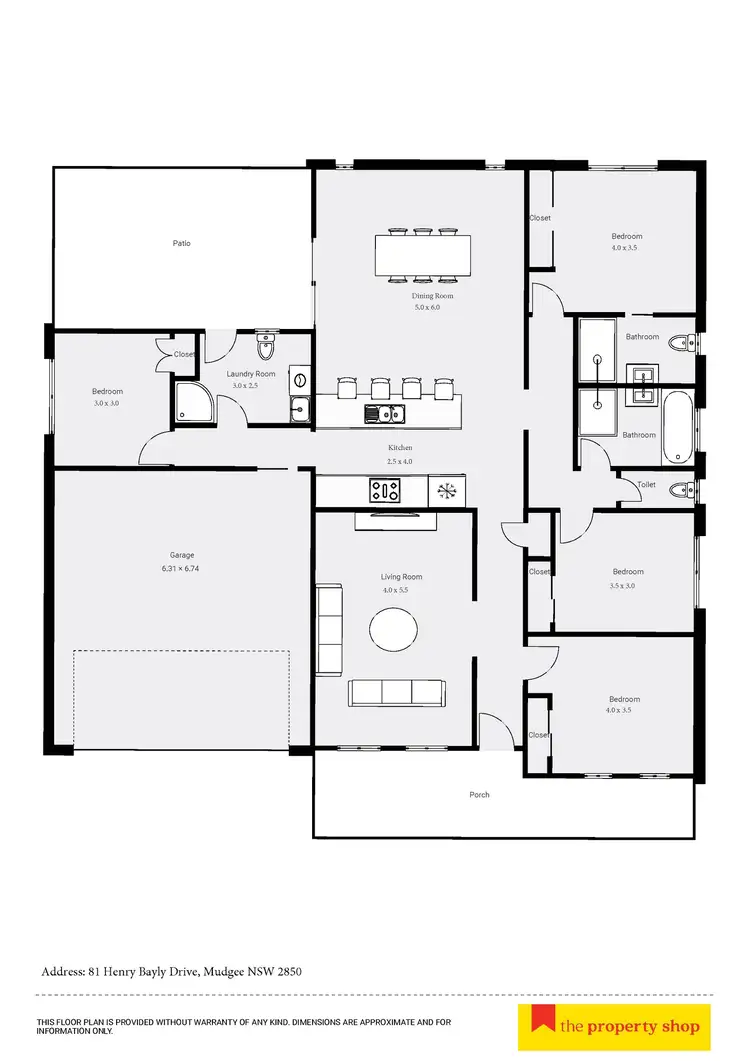 Floorplan of Homely house listing, 81 Henry Bayly Drive, Mudgee NSW 2850