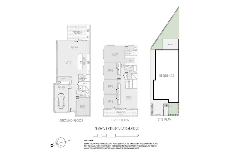 Floorplan of Homely semi-detached listing, 5 Swan Street, Rydalmere NSW 2116