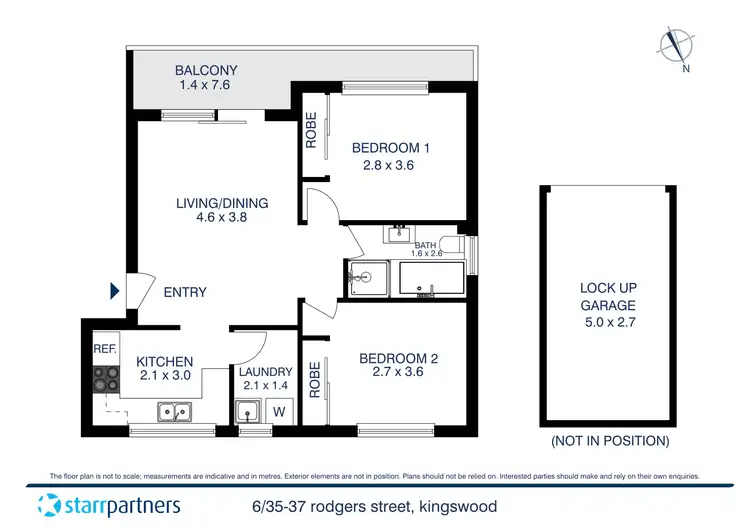 Floorplan of Homely apartment listing, 6/35-37 Rodgers Street, Kingswood NSW 2747