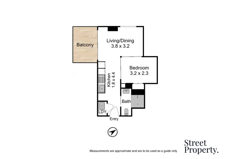 Floorplan of Homely apartment listing, 501/75 Shortland Esplanade, Newcastle East NSW 2300