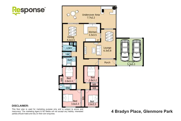 Floorplan of Homely house listing, 4 Bradyn Place, Glenmore Park NSW 2745