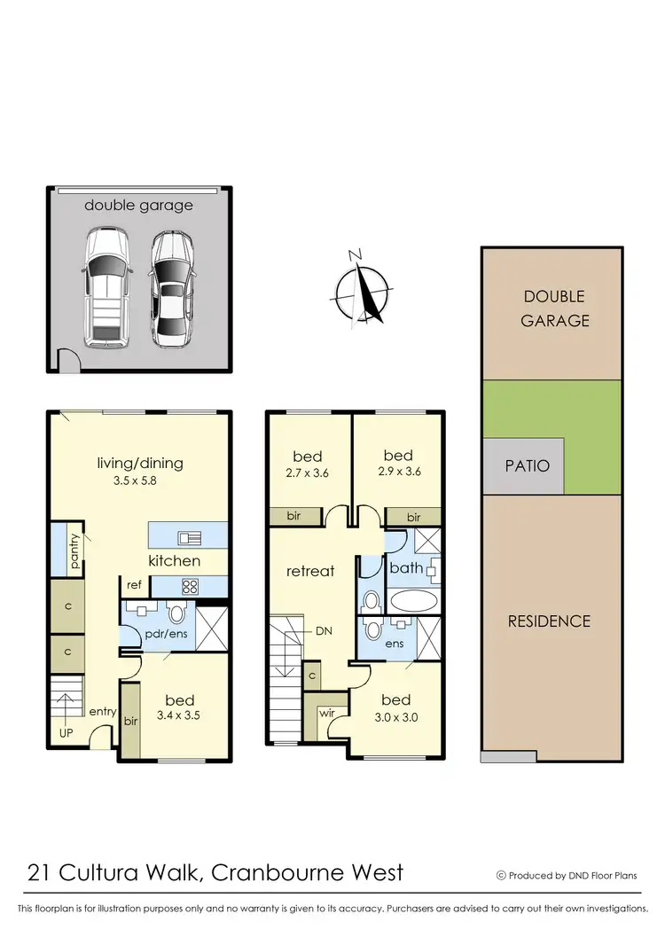 Floorplan of Homely house listing, 21 Cultura Walk, Cranbourne West VIC 3977
