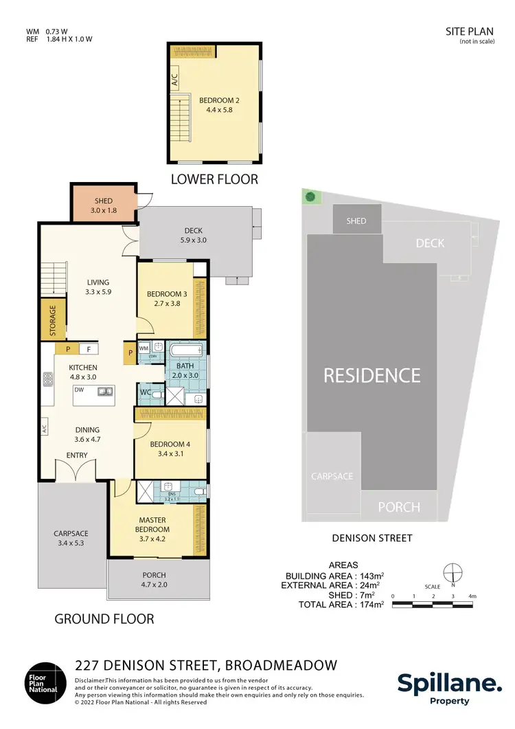 Floorplan of Homely house listing, 227 Denison Street, Broadmeadow NSW 2292