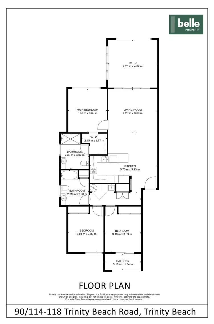 Floorplan of Homely apartment listing, 90/114-118 Trinity Beach Road, Trinity Beach QLD 4879
