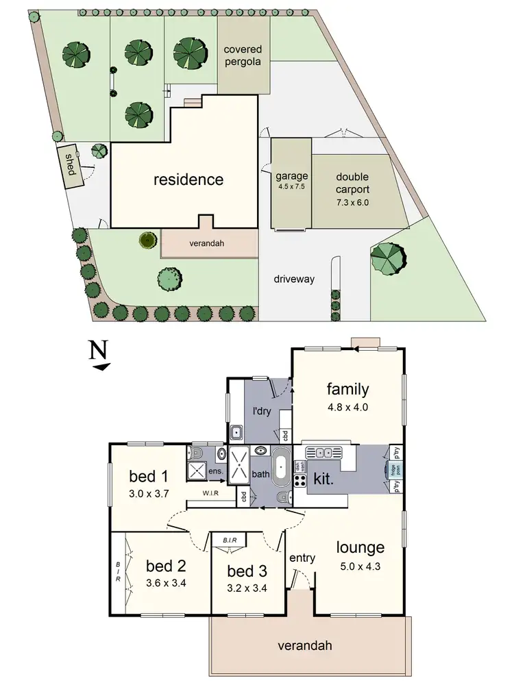 Floorplan of Homely house listing, 1 Adams Lane, Mount Evelyn VIC 3796