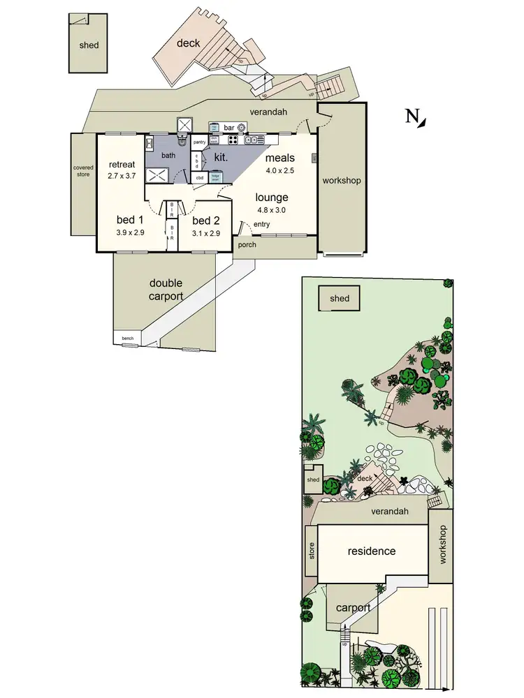 Floorplan of Homely house listing, 32 Francis Crescent, Mount Evelyn VIC 3796