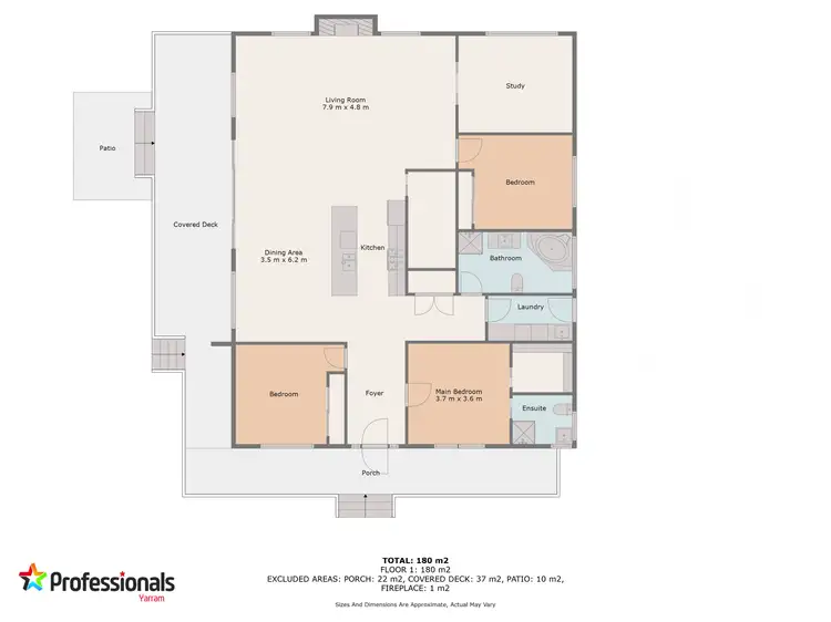 Floorplan of Homely rural property listing, 136 Buckleys Island Road, Yarram VIC 3971