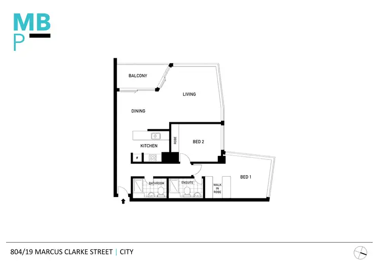 Floorplan of Homely unit listing, 804/19 Marcus Clarke Street, City ACT 2601