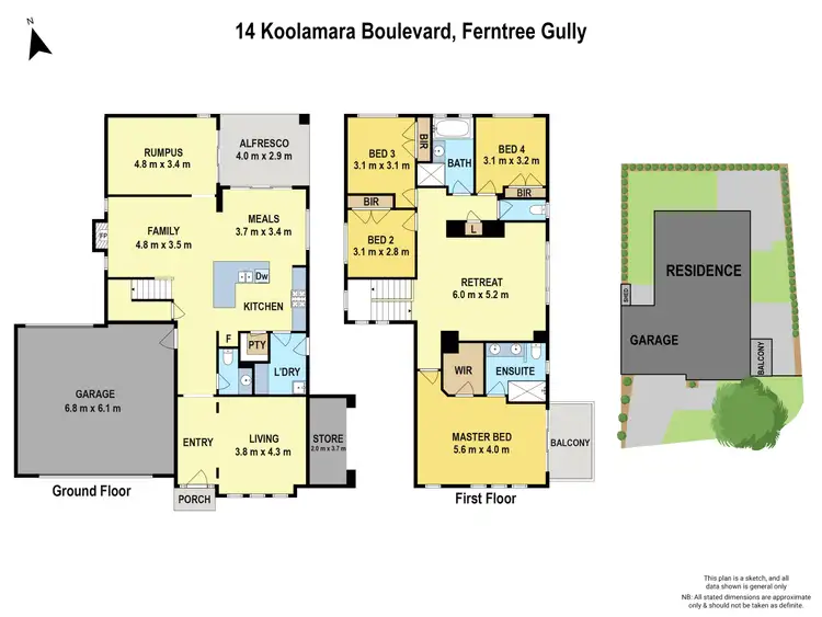 Floorplan of Homely house listing, 14 Koolamara Boulevard, Ferntree Gully VIC 3156