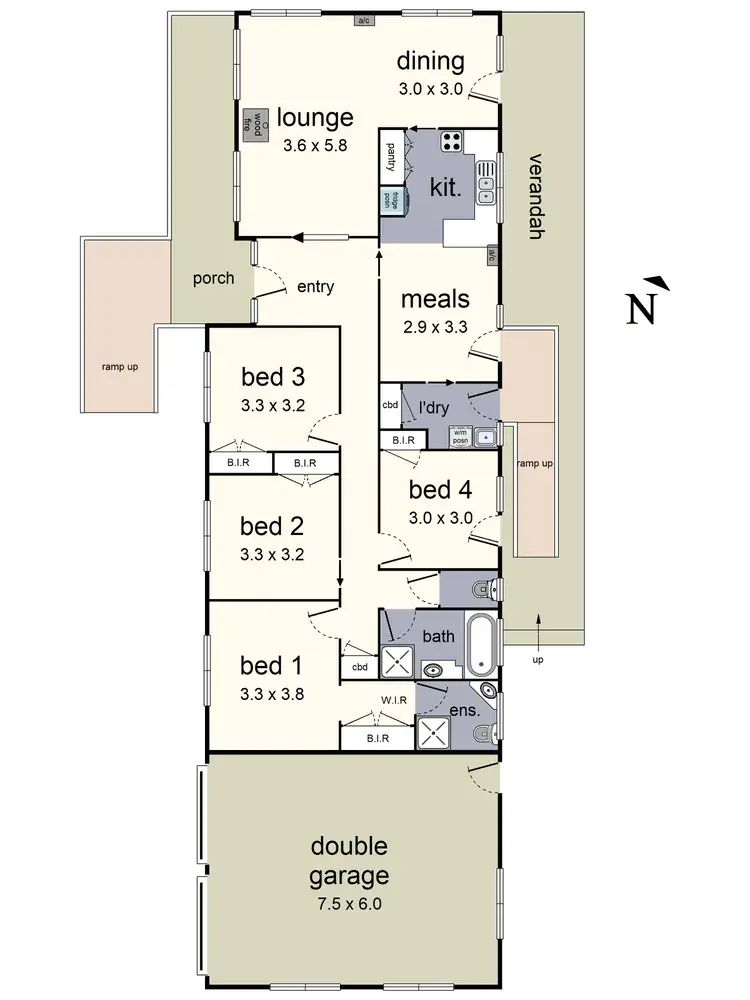 Floorplan of Homely house listing, 6 Cormilio Drive, Wandin North VIC 3139