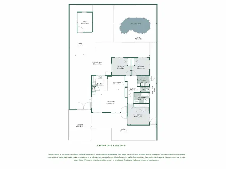 Floorplan of Homely house listing, 139 Reid Road, Cable Beach WA 6726
