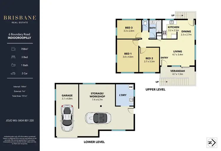 Floorplan of Homely house listing, 6 Boundary Road, Indooroopilly QLD 4068