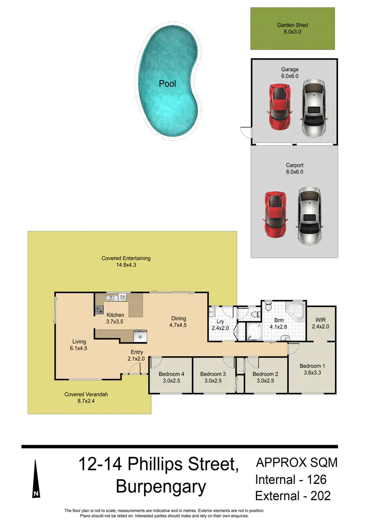 Floorplan of Homely house listing, 12-14 Phillips Street, Burpengary QLD 4505