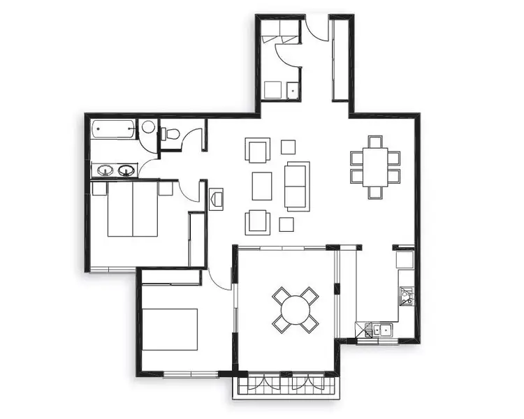 Floorplan of Homely apartment listing, 1327/2-10 Greenslopes Street, Cairns North QLD 4870