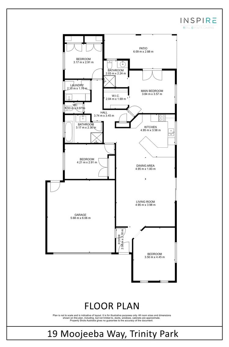 Floorplan of Homely house listing, 19 Moojeeba Way, Trinity Park QLD 4879