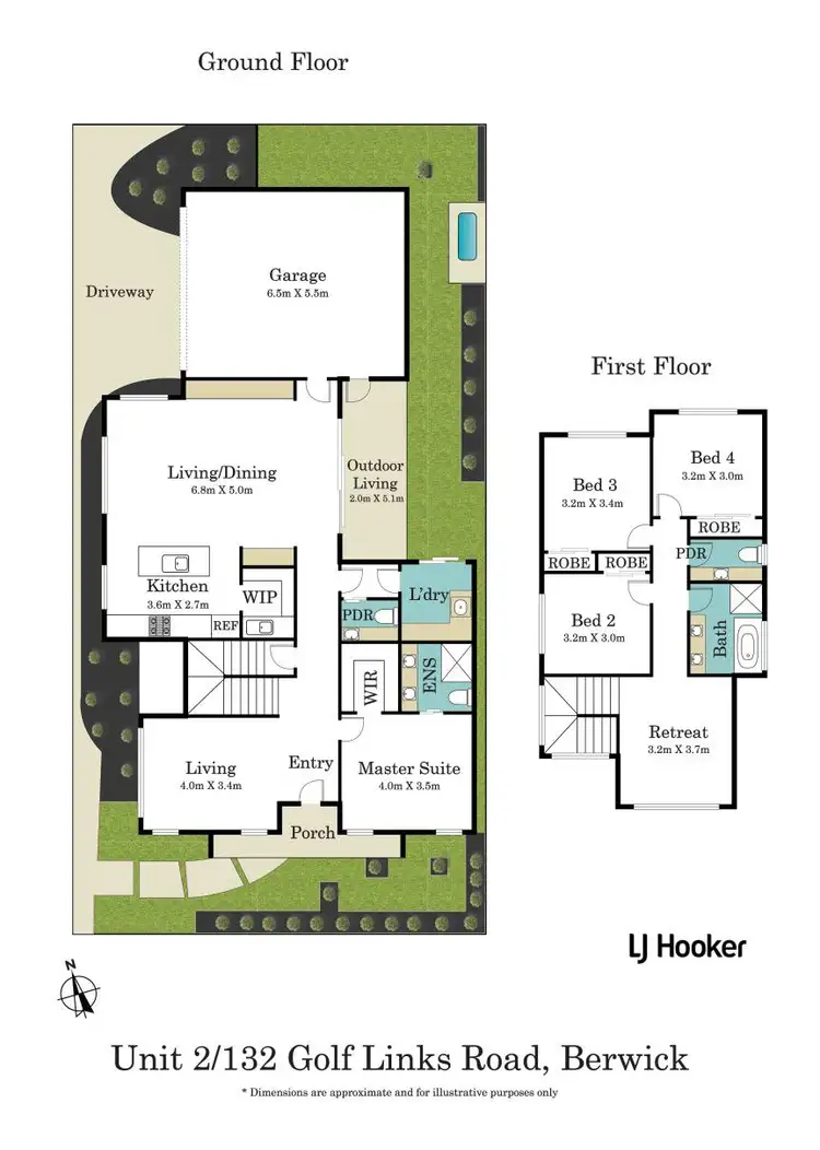 Floorplan of Homely townhouse listing, 5-132 Golf Links Road, Berwick VIC 3806