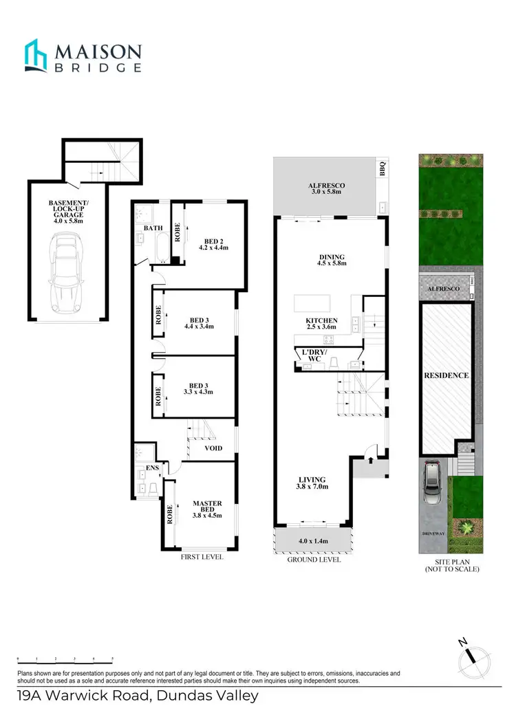 Floorplan of Homely semi-detached listing, 19A Warwick Road, Dundas Valley NSW 2117