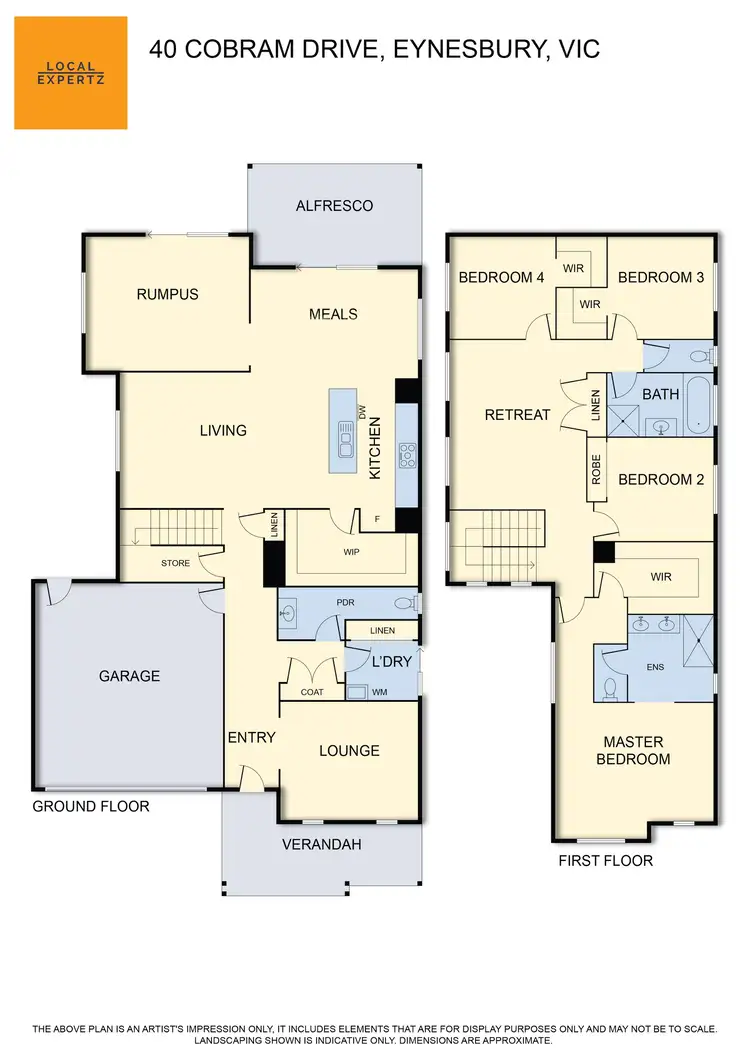 Floorplan of Homely house listing, 40 Cobram Drive, Eynesbury VIC 3338
