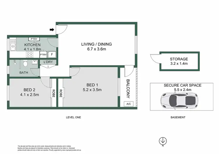 Floorplan of Homely apartment listing, 7/233 Ernest Street, Cammeray NSW 2062