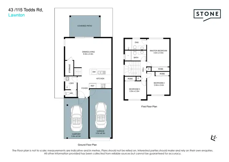 Floorplan of Homely townhouse listing, 43/115 Todds Road, Lawnton QLD 4501