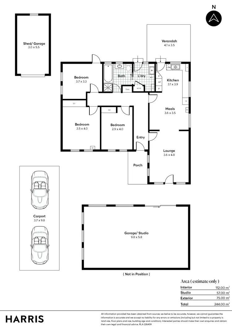 Floorplan of Homely house listing, 2 Norseman Court, Westbourne Park SA 5041