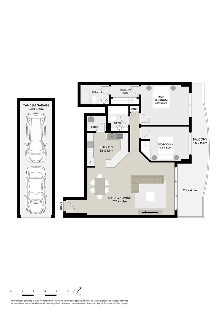 Floorplan of Homely apartment listing, 16c/1 McDonald Street, Cronulla NSW 2230