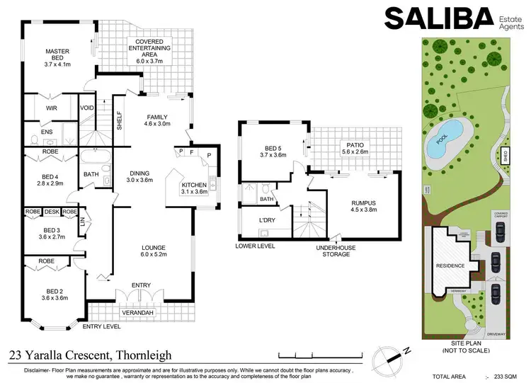 Floorplan of Homely house listing, 23 Yaralla Crescent, Thornleigh NSW 2120