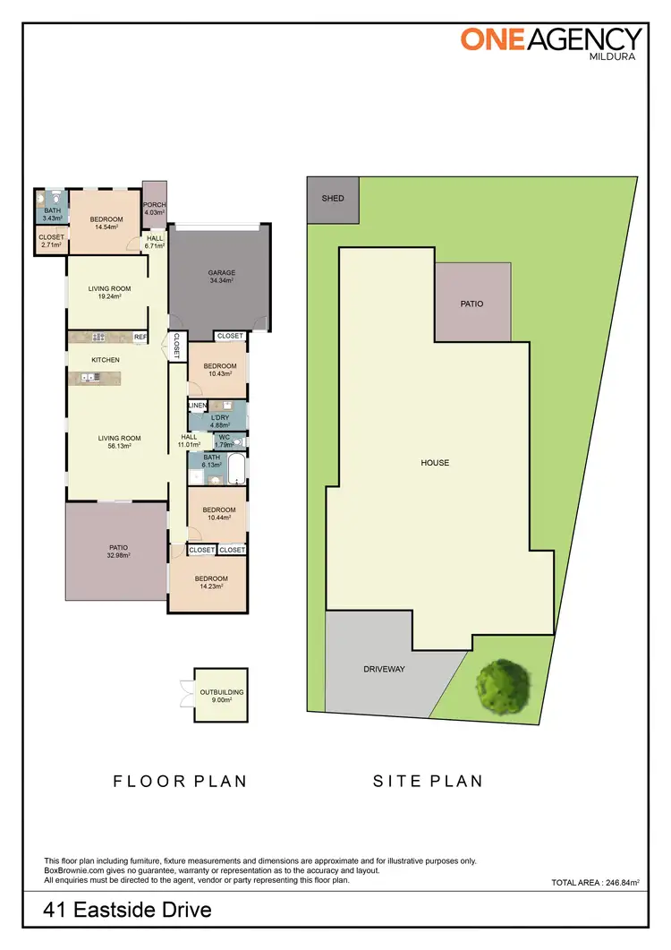 Floorplan of Homely house listing, 41 Eastside Drive, Mildura VIC 3500
