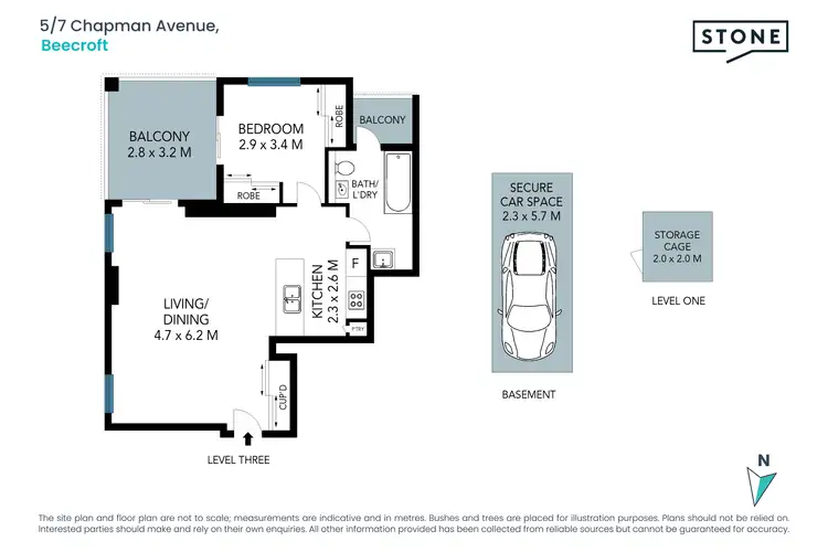 Floorplan of Homely apartment listing, 5/7 Chapman Ave, Beecroft NSW 2119
