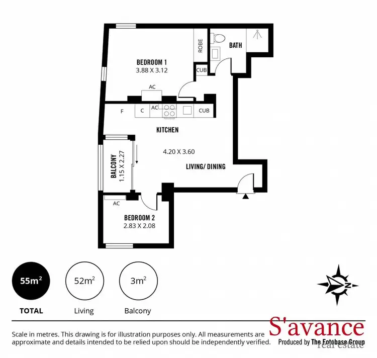 Floorplan of Homely apartment listing, 308/252 Flinders Street, Adelaide SA 5000