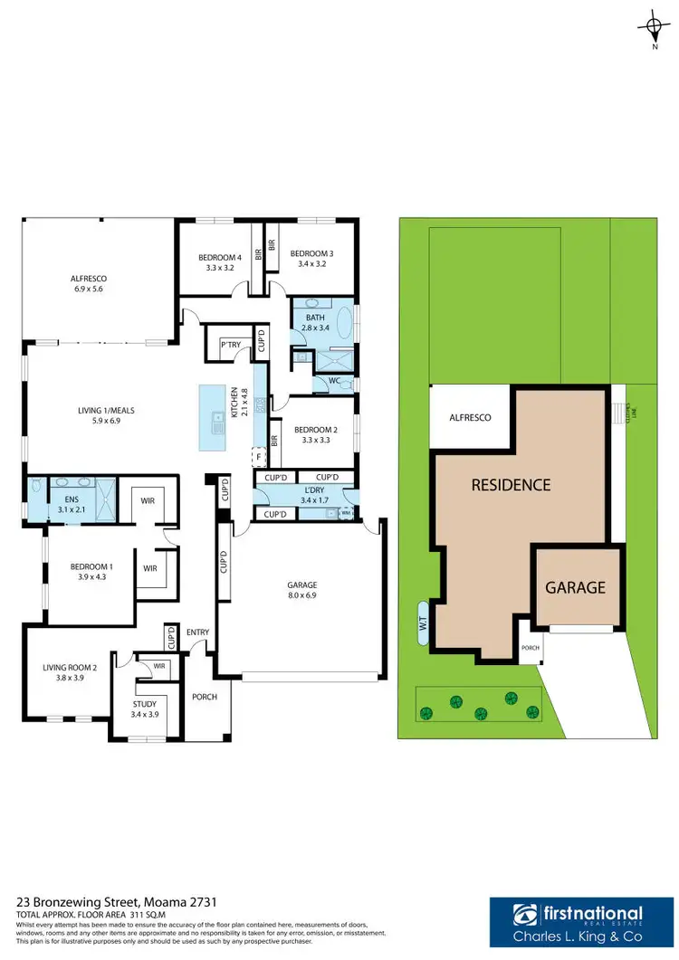 Floorplan of Homely house listing, 23 Bronzewing Street, Moama NSW 2731