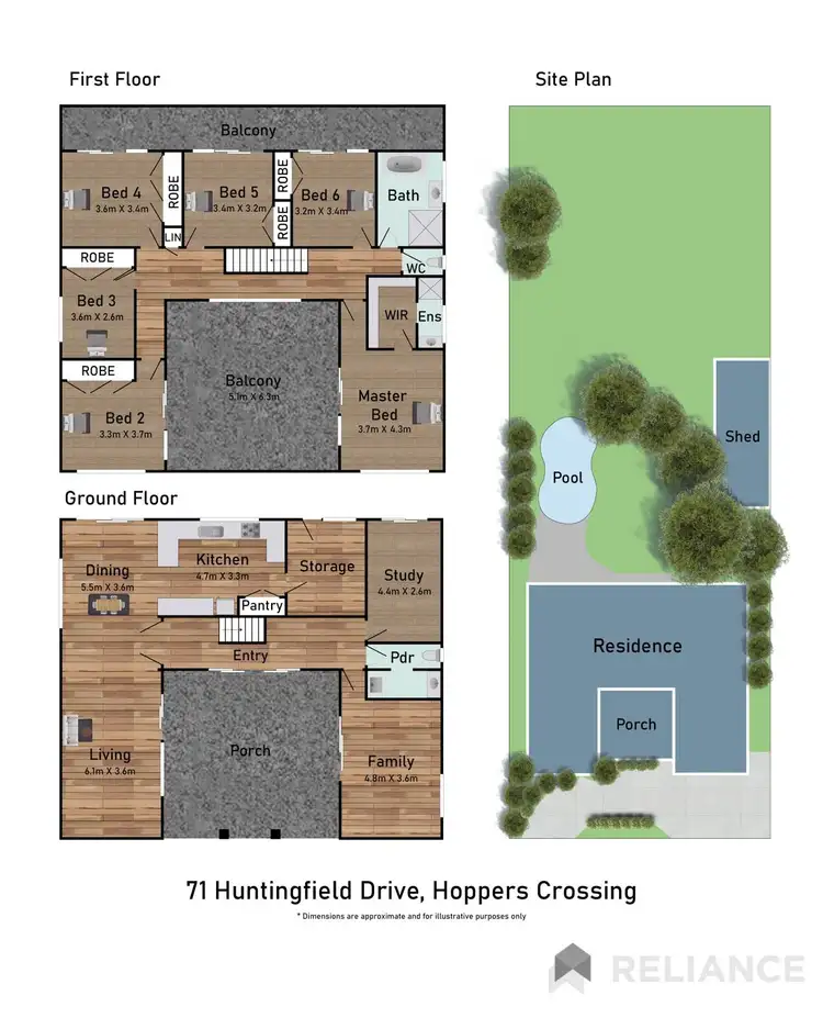 Floorplan of Homely house listing, 71 Huntingfield Drive, Hoppers Crossing VIC 3029