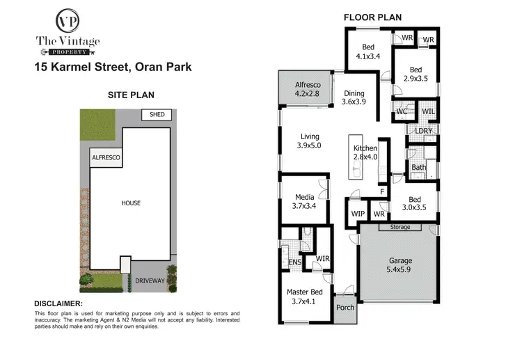 Floorplan of Homely house listing, 15 Karmel Street, Oran Park NSW 2570
