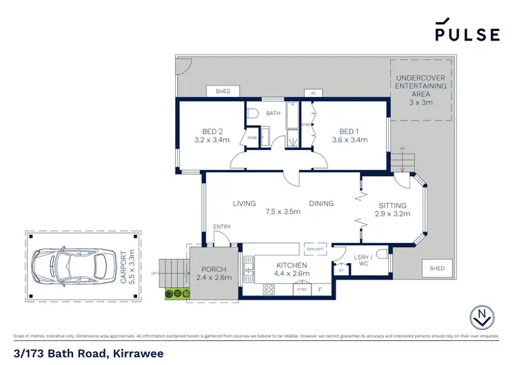 Floorplan of Homely villa listing, 3/173 Bath Road, Kirrawee NSW 2232