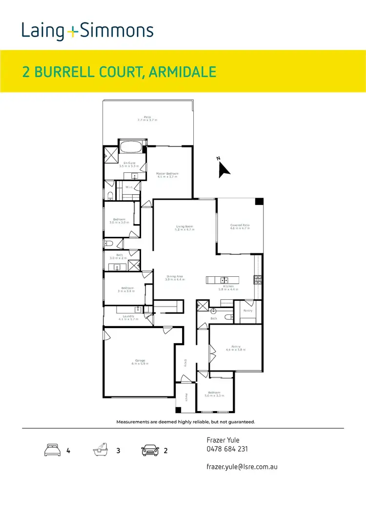 Floorplan of Homely house listing, 2 Burrell Court, Armidale NSW 2350