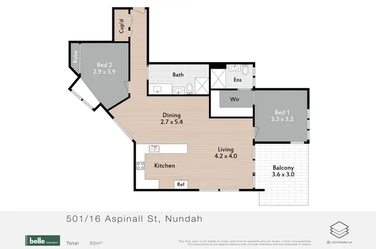 Floorplan of Homely apartment listing, 501/16 Aspinall Street, Nundah QLD 4012
