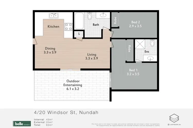 Floorplan of Homely unit listing, 4/20 Windsor Street, Nundah QLD 4012