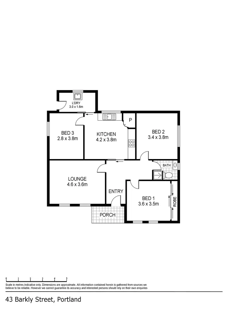 Floorplan of Homely house listing, 43 Barkly Street, Portland VIC 3305