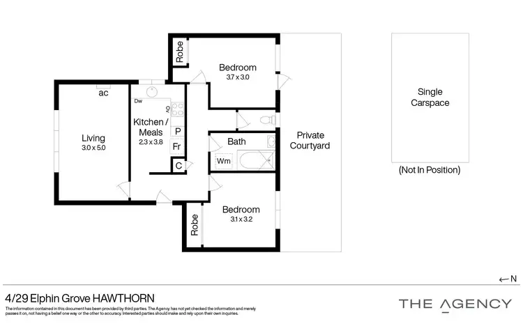 Floorplan of Homely apartment listing, 4/29 Elphin Grove, Hawthorn VIC 3122