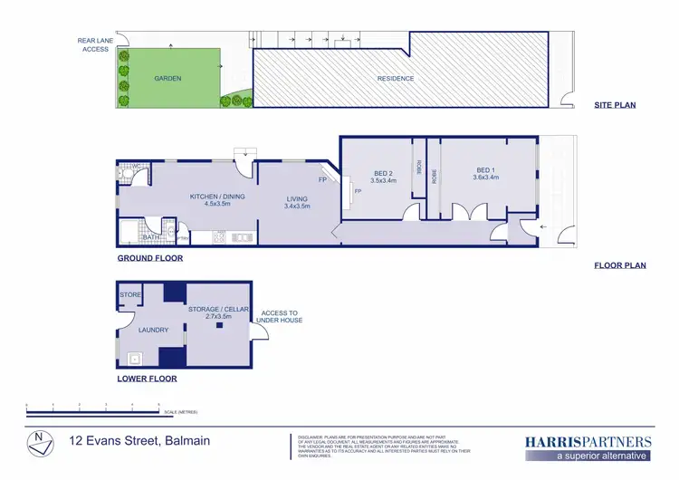 Floorplan of Homely house listing, 12 Evans Street, Balmain NSW 2041