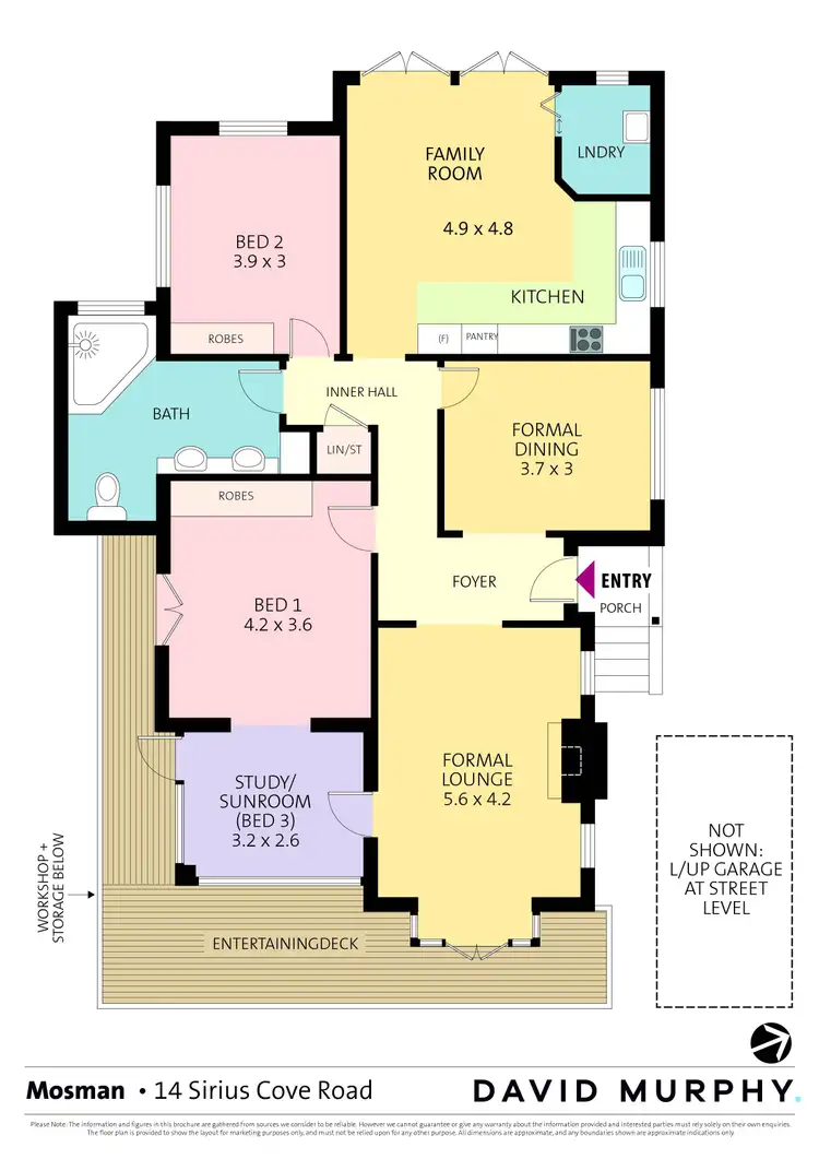 Floorplan of Homely house listing, 14 Sirius Cove Road, Mosman NSW 2088