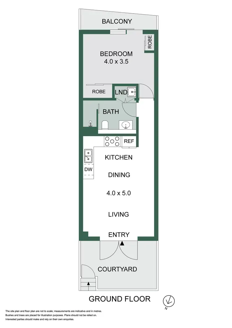 Floorplan of Homely apartment listing, 3/124 Redfern Street, Redfern NSW 2016