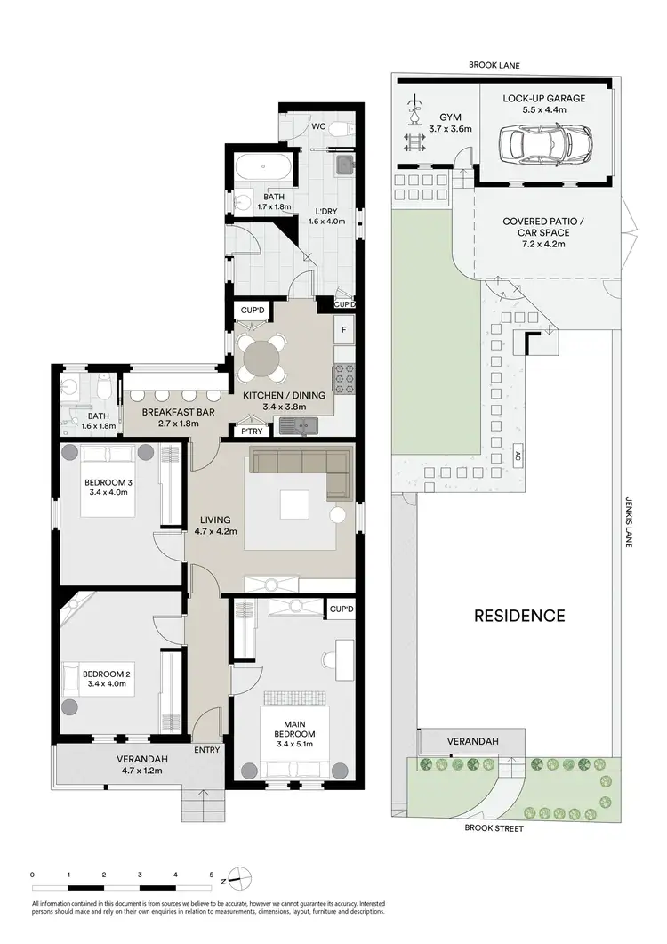 Floorplan of Homely house listing, 1 Brook Street, Crows Nest NSW 2065