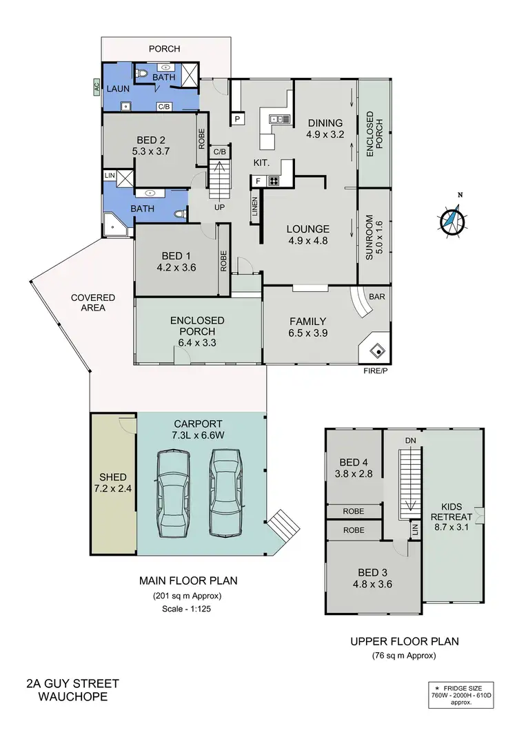 Floorplan of Homely rural property listing, 2a Guy Street, Wauchope NSW 2446